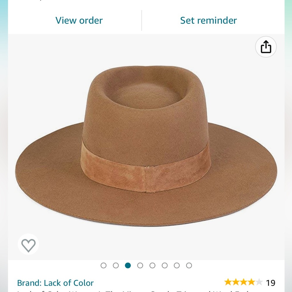 Lack of Color Women's The Mirage Suede-Trimmed Wool Fedora
